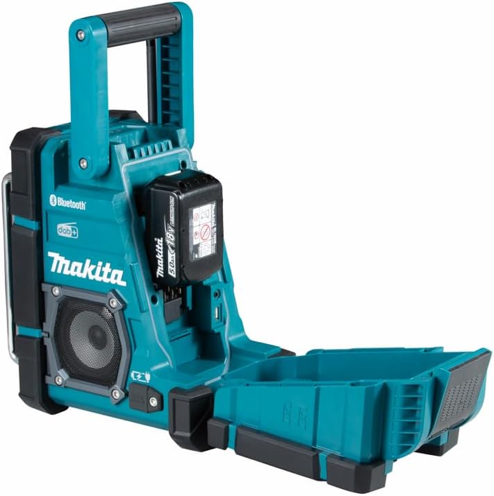 Makita DMR203 12 V CXT/18 V LXT Bluetooth IP64 Speaker, preto, 436 mm