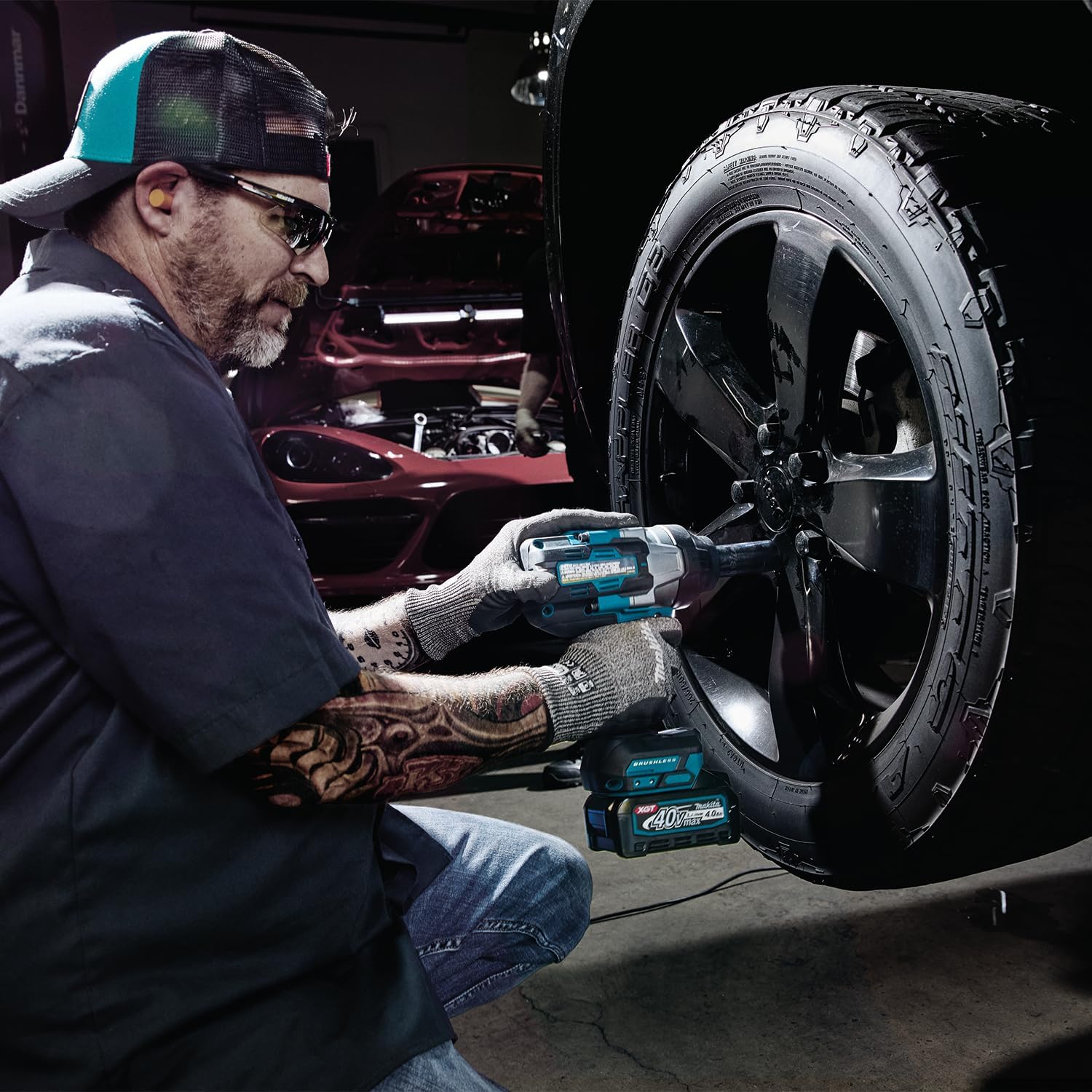 Makita XGT TW002GZ Chave de impacto sem fios de 40 V, 1700 Nm, unidade de 1/2 polegadas, 1800 rpm