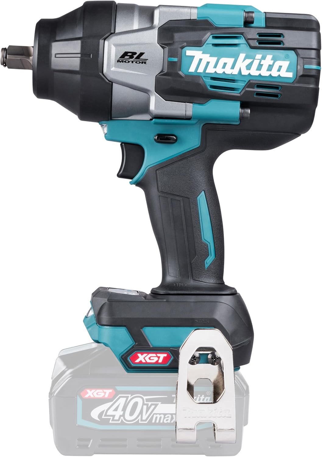 Makita XGT TW002GZ Chave de impacto sem fios de 40 V, 1700 Nm, unidade de 1/2 polegadas, 1800 rpm