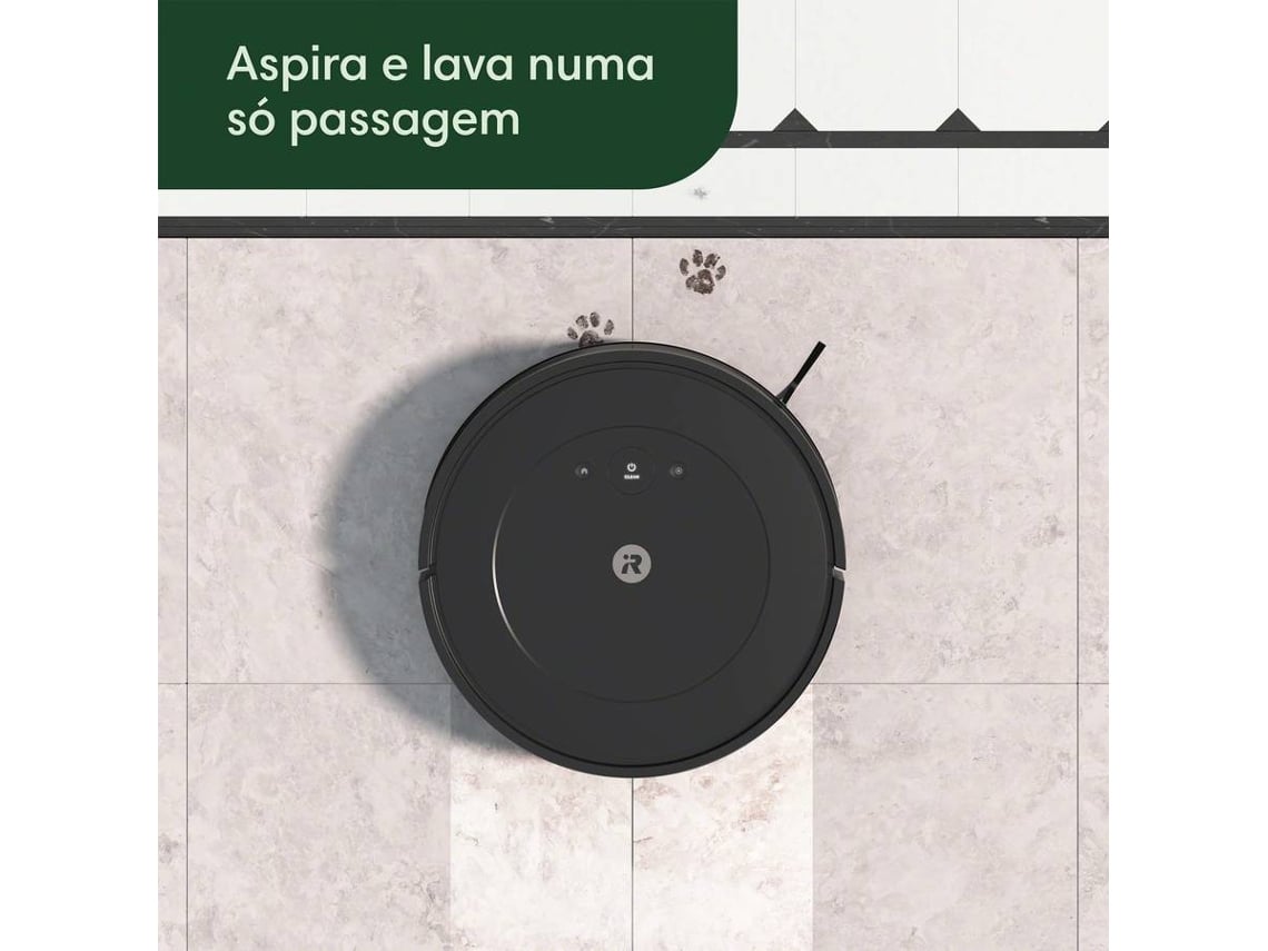 Aspirador Robô IROBOT Combo Roomba 2 Essential (Autonomia: 160 min - Preto)
